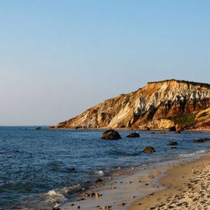 Aquinas Cliffs, beach, Martha's Vineyard, Massachusetts
