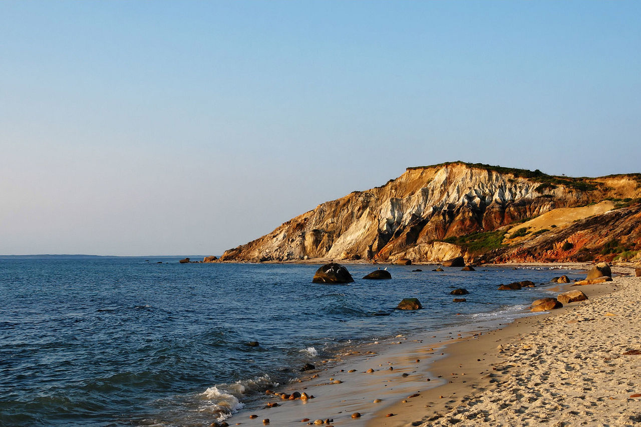 Aquinas Cliffs, beach, Martha's Vineyard, Massachusetts