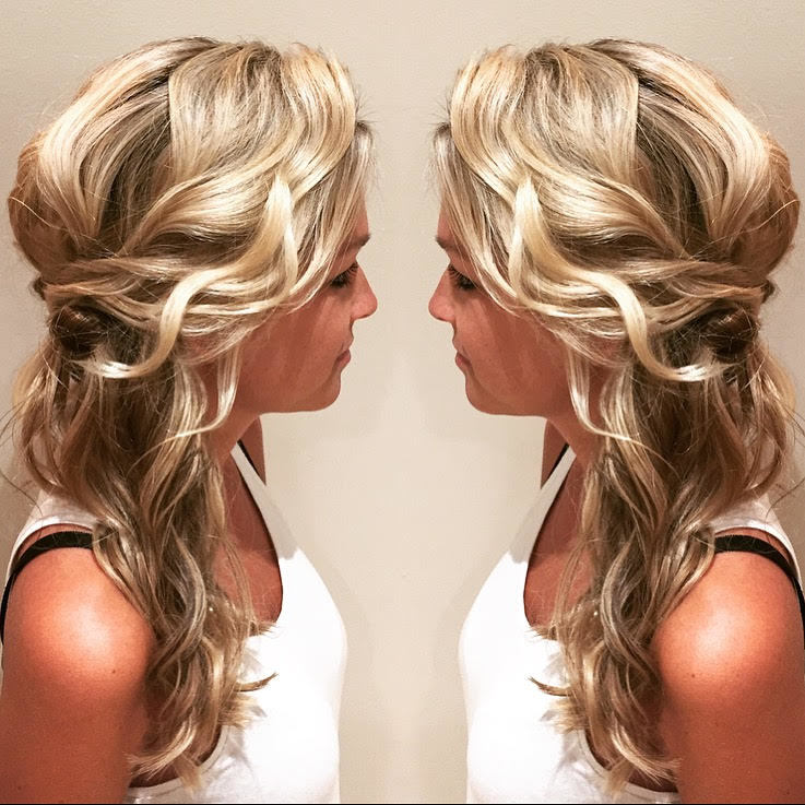 beachy bridal curls